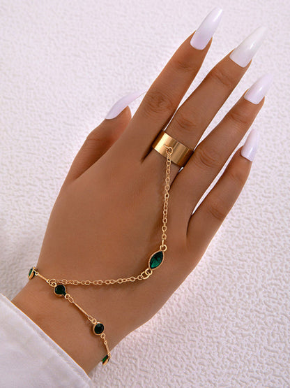 Exaggerated Personality Ring Chain Jewelry