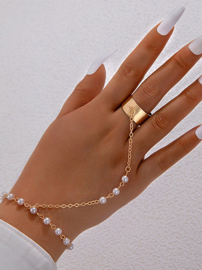 Exaggerated Personality Ring Chain Jewelry