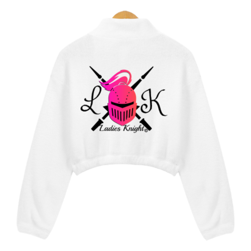 Ladies Knight plush belly-baring women's sweatshirt