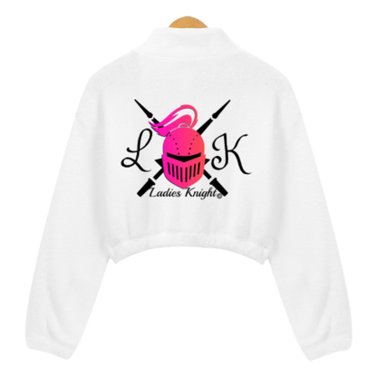 Ladies Knight plush belly-baring women's sweatshirt