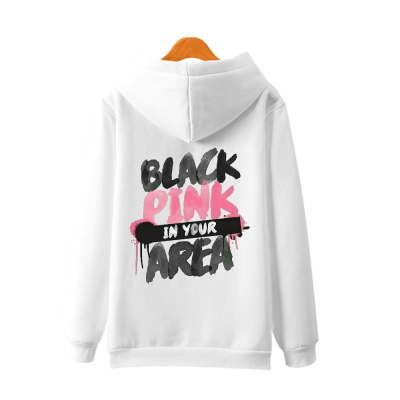 black pink hoodie