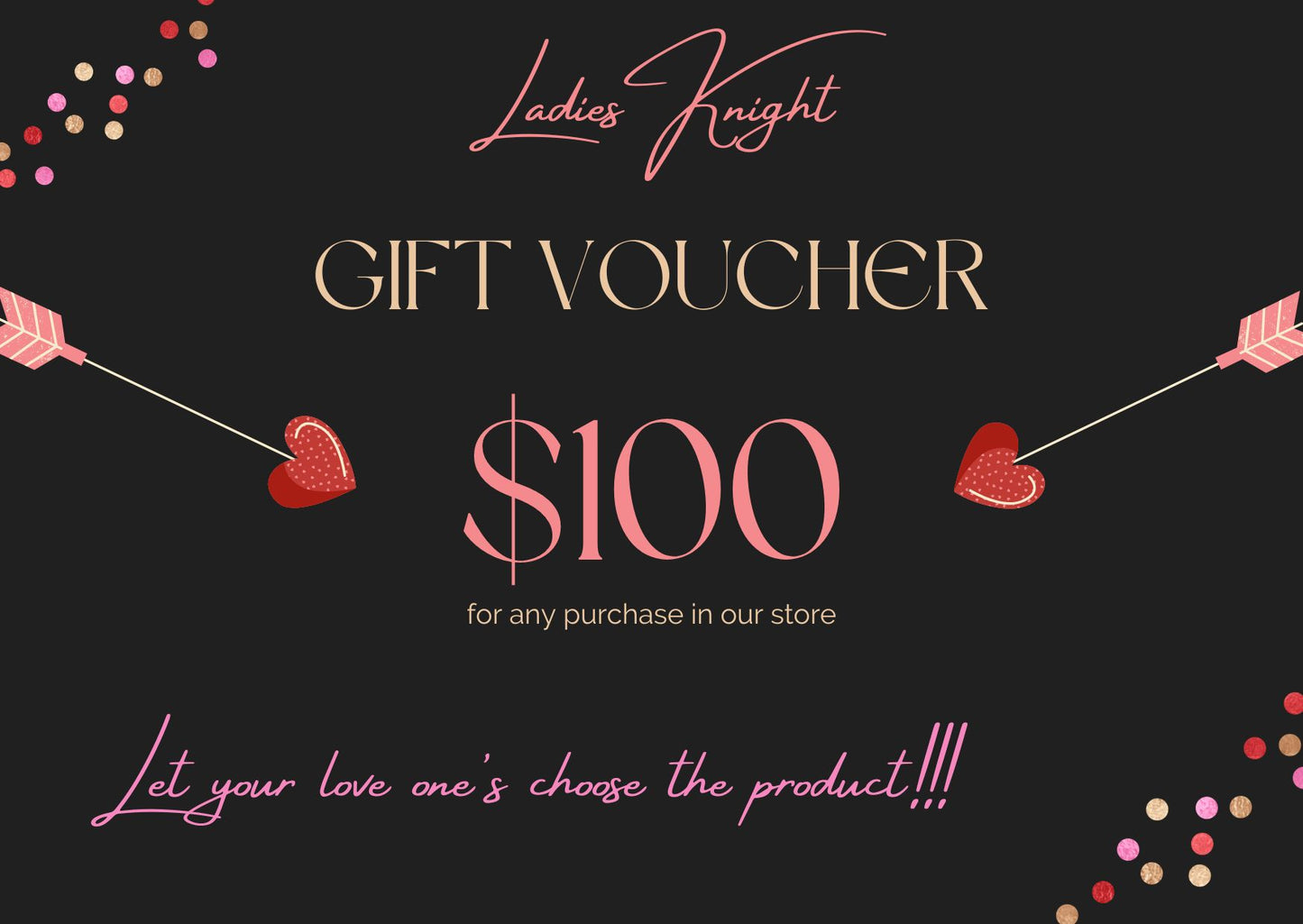 ladies Knight gift card $100