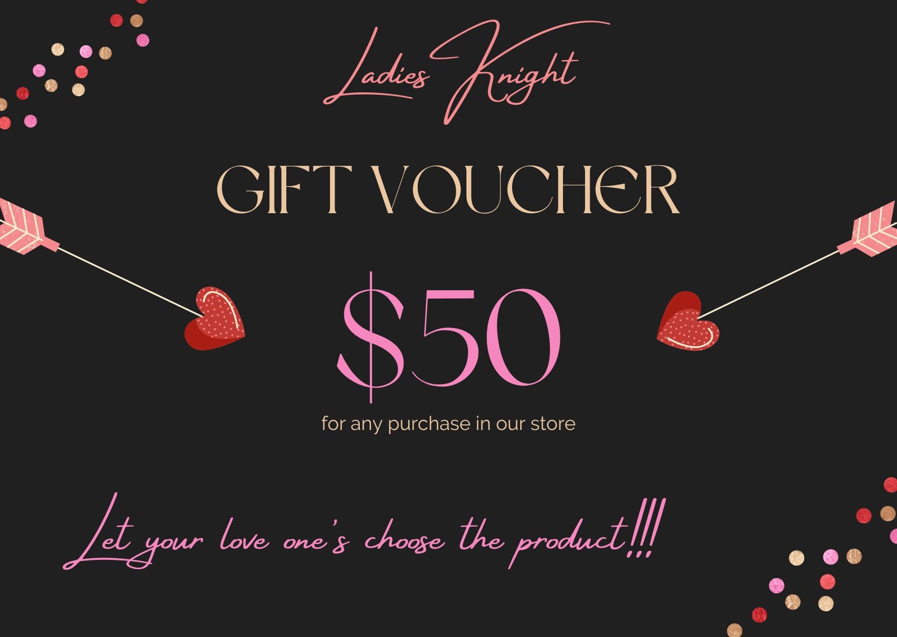 ladies Knight gift card $50